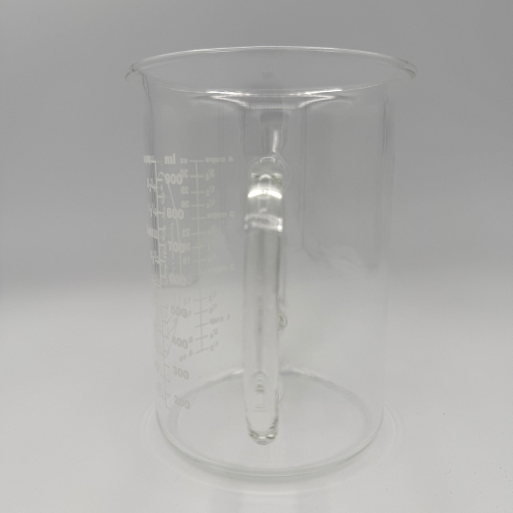 Catamount Flameware Glass Fat Separator Measuring Cup 4 Cup 32 oz Clear Spout - Picture 3 of 6